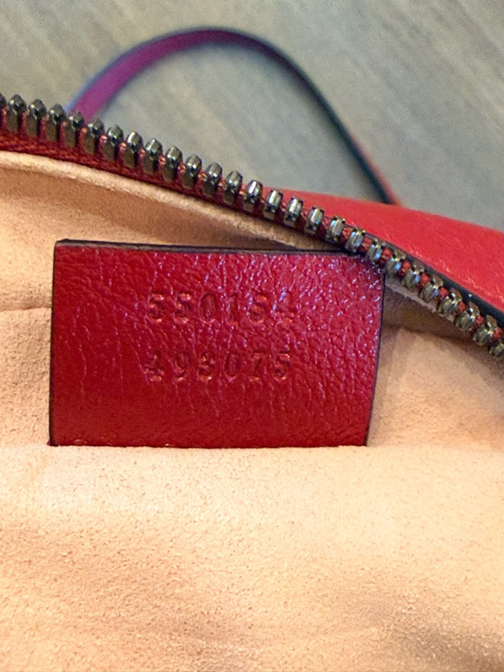 Gucci GG Marmont Round Crossbody in Red Matelassé Leather - Picture 9 of 14